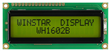 Display Winstar WH1602b-YGB-STK LCD Caracteres 16x2