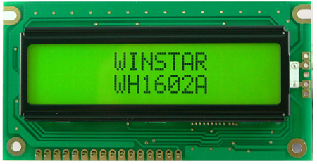 Display Winstar WH1602A3-YGH-EWK LCD Caracteres 16x2