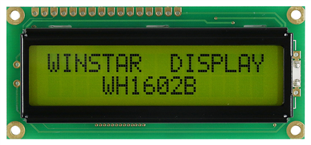 Display Winstar WH1602b-YGB-STK LCD Caracteres 16x2