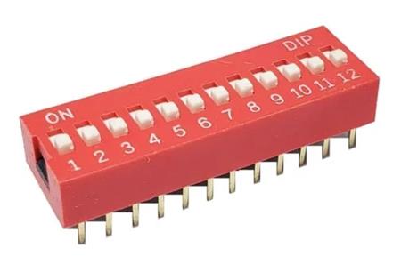 Dip Switch Vertical DIP SWITCH SW 12