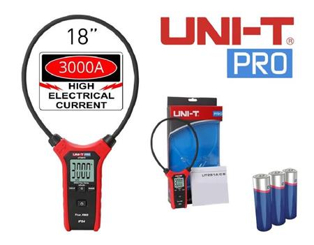 Pinza Amperométrica Industrial UNI-T UT281C 3000a Flex IP54